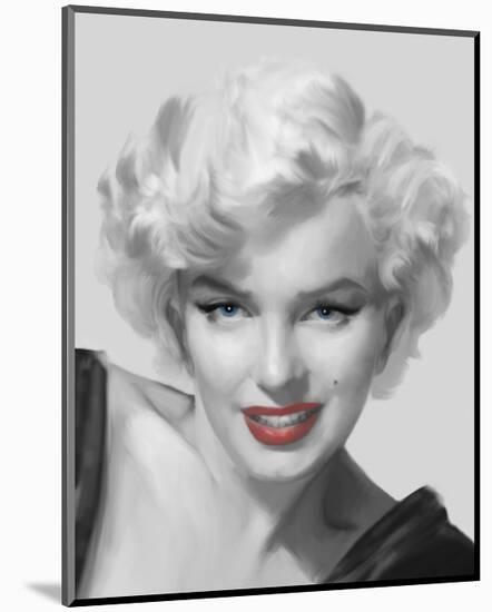 The Look Red Lips-Chris Consani-Mounted Art Print