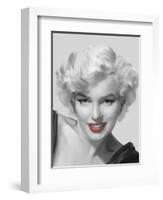 The Look Red Lips-Chris Consani-Framed Art Print