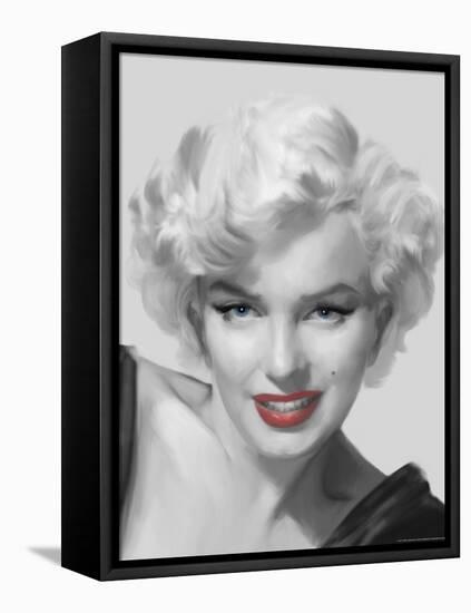 The Look Red Lips-Chris Consani-Framed Stretched Canvas