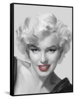 The Look Red Lips-Chris Consani-Framed Stretched Canvas