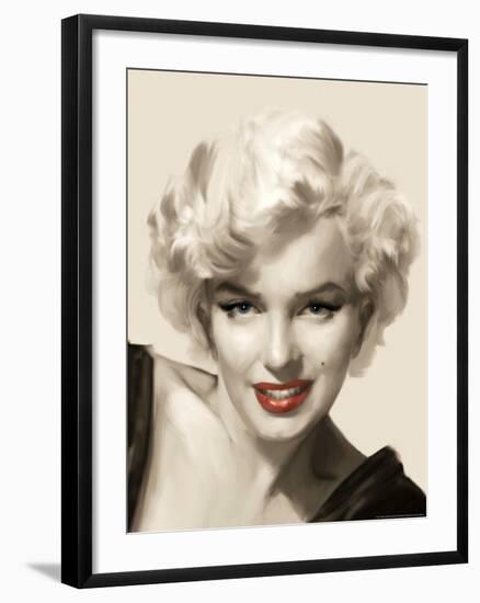 The Look Red Lips-Consani Chris-Framed Art Print