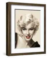 The Look Red Lips-Consani Chris-Framed Art Print