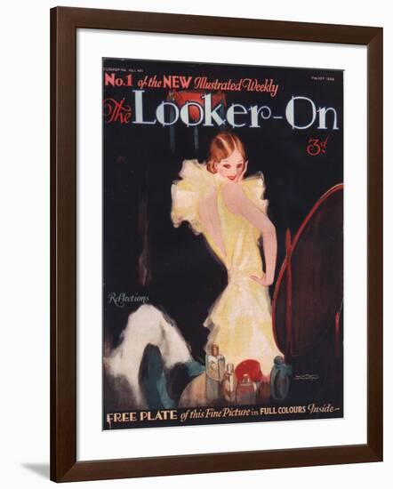 The Looker-on, First Issue Portraits Make-Up Magazine, UK, 1929-null-Framed Giclee Print