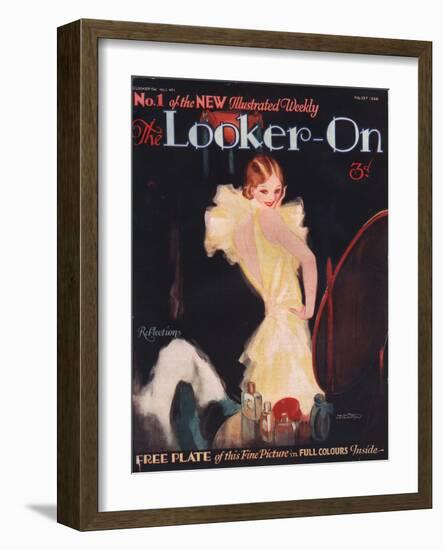 The Looker-on, First Issue Portraits Make-Up Magazine, UK, 1929-null-Framed Giclee Print