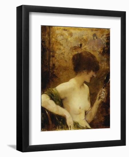 The Looking Glass-Henri Gervex-Framed Premium Giclee Print