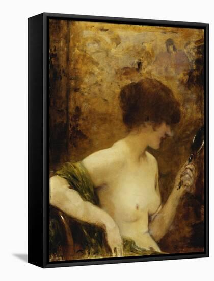 The Looking Glass-Henri Gervex-Framed Stretched Canvas