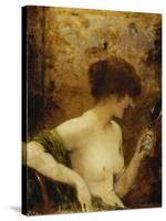 The Looking Glass-Henri Gervex-Stretched Canvas