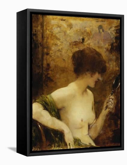 The Looking Glass-Henri Gervex-Framed Stretched Canvas