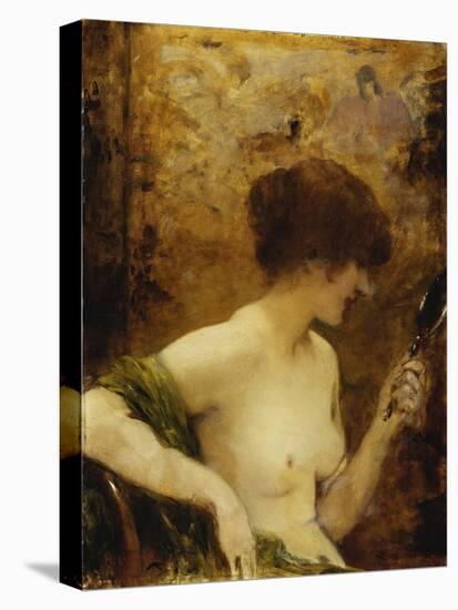 The Looking Glass-Henri Gervex-Stretched Canvas