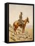 The Lookout, 1887 (Oil on Canvas)-Frederic Remington-Framed Stretched Canvas