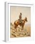 The Lookout, 1887 (Oil on Canvas)-Frederic Remington-Framed Giclee Print