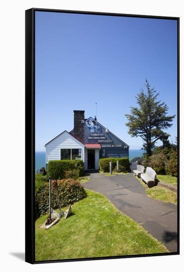 The Lookout Observatory and Gift Shop, Cape Foulweather, Oregon, USA-Jamie & Judy Wild-Framed Stretched Canvas