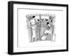 The Loom of Penelope, from the Chuisi Vase, Etruscan, C400 BC-null-Framed Giclee Print