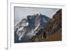 The looming face of Jomolhari, the third highest mountain in Bhutan at 7326m, seen from Jangothang,-Alex Treadway-Framed Photographic Print