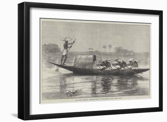 The Looshai Expedition, Despatches Carried Down the Megna to Dacca, Eastern Bengal-Charles Robinson-Framed Giclee Print