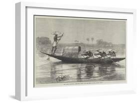 The Looshai Expedition, Despatches Carried Down the Megna to Dacca, Eastern Bengal-Charles Robinson-Framed Giclee Print