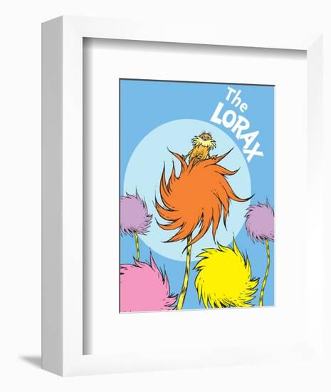 The Lorax (on blue)-Theodor (Dr. Seuss) Geisel-Framed Art Print