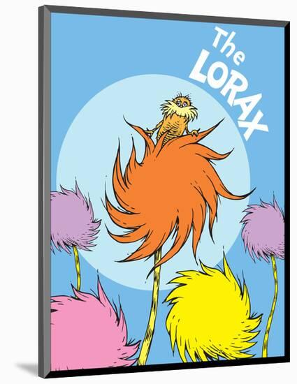 The Lorax (on blue)-Theodor (Dr. Seuss) Geisel-Mounted Art Print