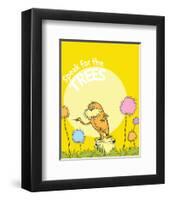 The Lorax: Speak for the Trees (on yellow)-Theodor (Dr. Seuss) Geisel-Framed Art Print