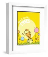 The Lorax: Speak for the Trees (on yellow)-Theodor (Dr. Seuss) Geisel-Framed Art Print