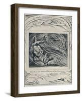 The Lord Answering Job Out of the Whirlwind. From 'Job.', c1780-1820, (1923)-William Blake-Framed Giclee Print