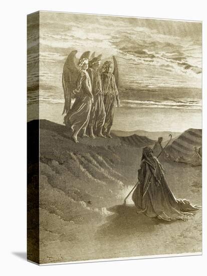 The Lord Appearing Before Abraham-Gustave Doré-Stretched Canvas