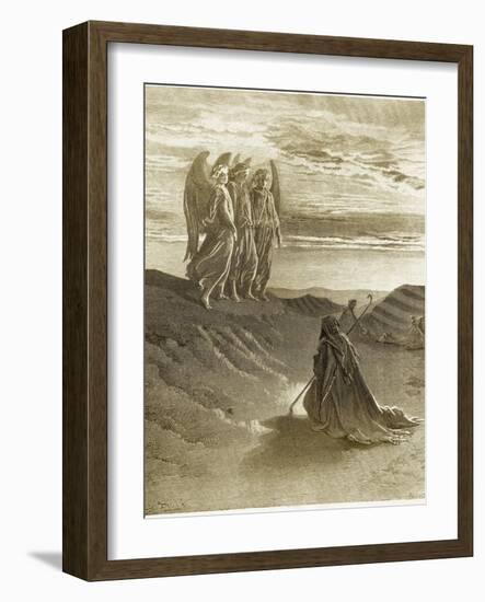 The Lord Appearing Before Abraham-Gustave Doré-Framed Giclee Print