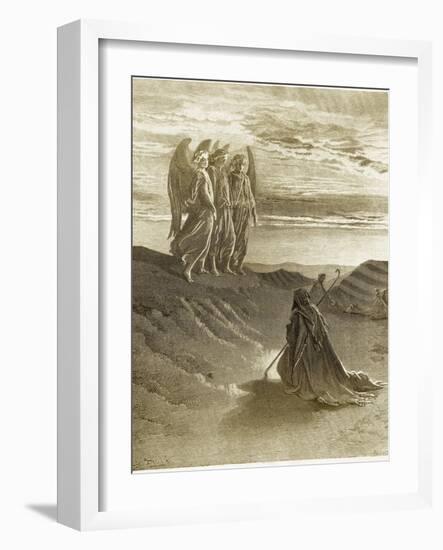 The Lord Appearing Before Abraham-Gustave Doré-Framed Giclee Print