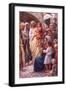 The Lord Blessing the Children-Harold Copping-Framed Giclee Print