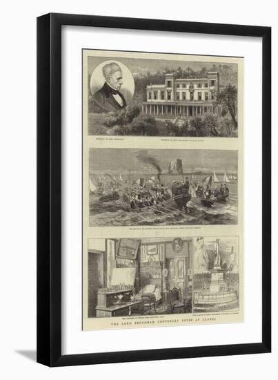 The Lord Brougham Centenary Fetes at Cannes-null-Framed Giclee Print