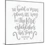 The Lord Establishes His Steps-Imperfect Dust-Mounted Art Print