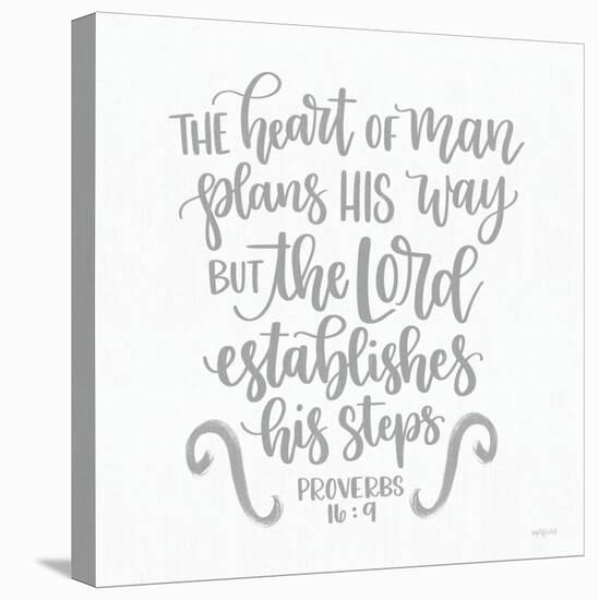 The Lord Establishes His Steps-Imperfect Dust-Stretched Canvas