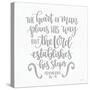 The Lord Establishes His Steps-Imperfect Dust-Stretched Canvas