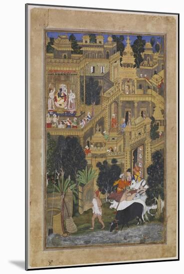 The Lord Krishna in the Golden City, Ca 1586-Kesav Kalan-Mounted Giclee Print