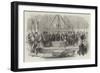 The Lord-Lieutenant Laying the Foundation-Stone of the New Museum, at Dublin-null-Framed Giclee Print