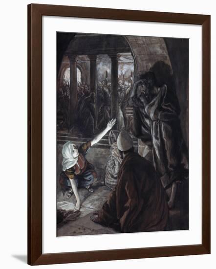 The Lord Looked Upon Peter-James Tissot-Framed Giclee Print