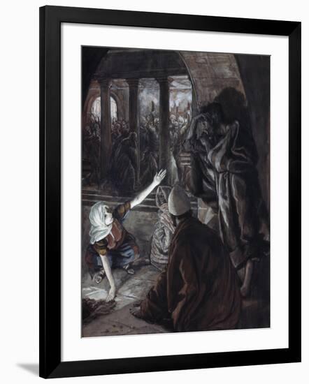 The Lord Looked Upon Peter-James Tissot-Framed Giclee Print