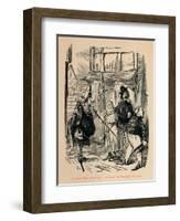 'The Lord Mayor arresting a suspicious Twelfth-Night Character', c1860, (c1860)-John Leech-Framed Giclee Print