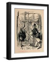 'The Lord Mayor arresting a suspicious Twelfth-Night Character', c1860, (c1860)-John Leech-Framed Giclee Print