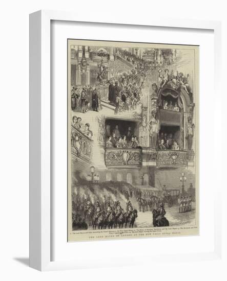 The Lord Mayor of London at the New Paris Opera House-Godefroy Durand-Framed Giclee Print