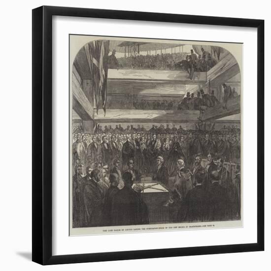 The Lord Mayor of London Laying the Foundation-Stone of the New Bridge at Blackfriars-null-Framed Giclee Print