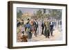 The Lord Mayor of London Visiting Bordeaux, France, 1895-F Meaulle-Framed Giclee Print