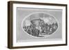 The Lord Mayor Presenting the City Sword to King George III at Temple Bar, London, 1789-AW Warren-Framed Giclee Print