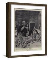 The Lord Mayor's Banquet at the Guildhall, Lord Salisbury Replying for Her Majesty's Ministers-Frederic De Haenen-Framed Giclee Print