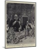 The Lord Mayor's Banquet at the Guildhall, Lord Salisbury Replying for Her Majesty's Ministers-Frederic De Haenen-Mounted Giclee Print