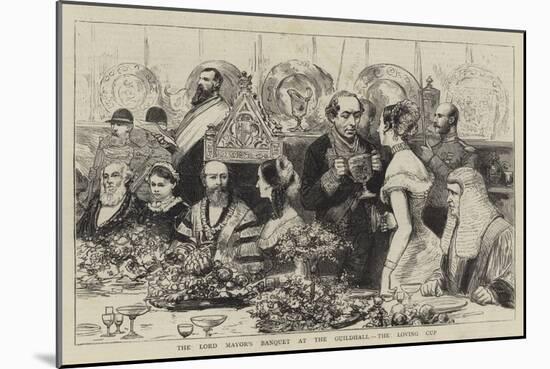 The Lord Mayor's Banquet at the Guildhall, the Loving Cup-null-Mounted Giclee Print