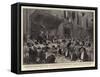 The Lord Mayor's Banquet at the Guildhall-Frederic De Haenen-Framed Stretched Canvas