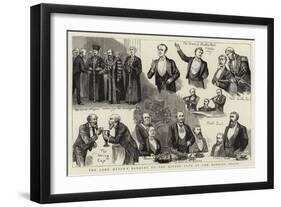 The Lord Mayor's Banquet to the Savage Club at the Mansion House-null-Framed Giclee Print