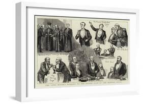 The Lord Mayor's Banquet to the Savage Club at the Mansion House-null-Framed Giclee Print