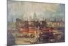 The Lord Mayor's Procession by Water to Westminster, London, C1820-null-Mounted Giclee Print